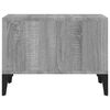 vidaXL Coffee Table Gray Sonoma Engineered wood, metal 23.6x19.7x14.4 in