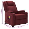 vidaXL Massage Recliner Wine Red Faux Leather