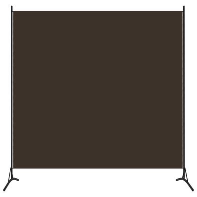 vidaXL Room Divider Brown 68.9"x70.9" Fabric