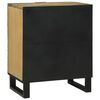 vidaXL Bedside Cabinet with Drawer Brown 19.69 x 12.99 x 23.62 in