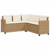 vidaXL Garden Sofa Beige
