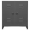vidaXL Storage Chest Anthracite Steel, plastic Medium Storage Chest