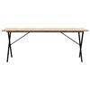 vidaXL Dining Table Natural Wood Solid Pine Wood Large Durable