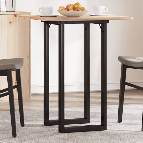 vidaXL Dining Table Legs O-Frame 31.5"x15.7"x28.7" Steel