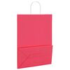 vidaXL Paper Bags 50 pcs with Handles Pink 32x17x44 cm