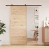 vidaXL Barn Door 35.4"x81.9" Solid Wood Pine