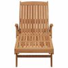 vidaXL Sun lounger Brown 76.77 x 23.23 x 30.91 in Solid Teak Wood