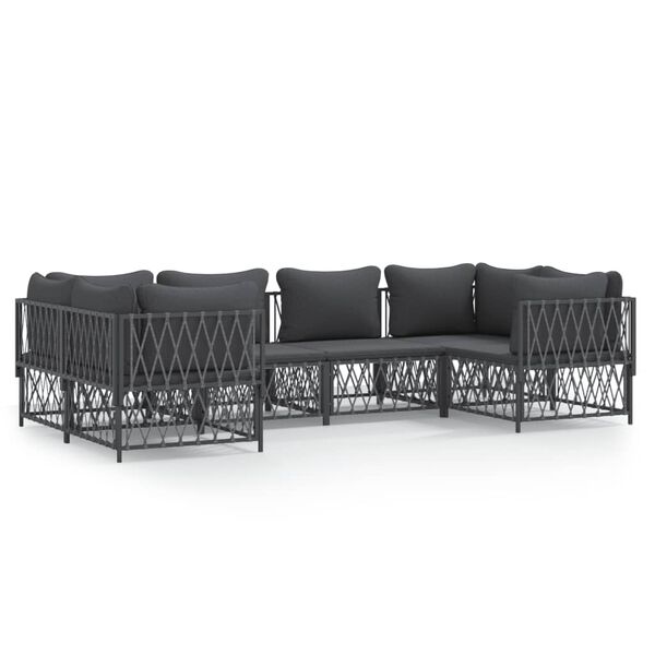 vidaXL Garden Lounge Set Anthracite