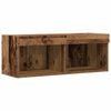 vidaXL TV Cabinet Set Wall-mounted Old wood 31.50 x 11.81 x 11.81 in