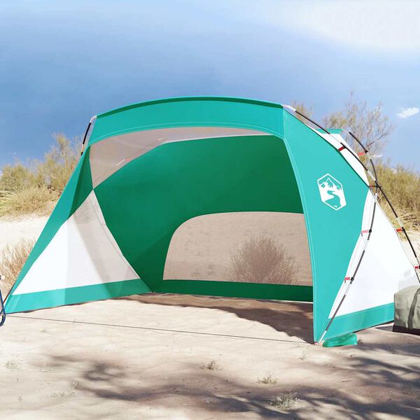vidaXL Beach Tent Sea Green 107.9x70.1x170/148" 185T Polyester