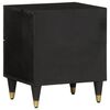 vidaXL Bedside Cabinet Black and natural wood Solid mango wood, iron