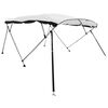 vidaXL 4-bow Bimini Top with Mesh Sidewalls 95.7x(90.6-96.1)x53.9"