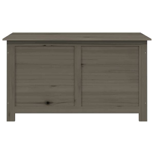 vidaXL Cushion Box Anthracite Solid fir wood 39.4 x 19.7 x 22.0 in