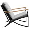 vidaXL Garden Chair Black, Light Gray