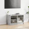 vidaXL TV Cabinet Concrete Gray Engineered Wood Compact TV Cabinet