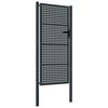 vidaXL Garden Gate Anthracite 39.4x78.7" Steel