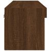 vidaXL TV Cabinet Brown oak Engineered wood Compact Modern TV Cabinet