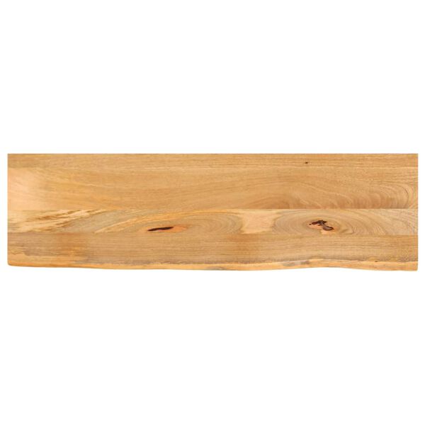 vidaXL Table Top Natural Mango Wood Solid Mango Wood 39.4x7.9 in Durable