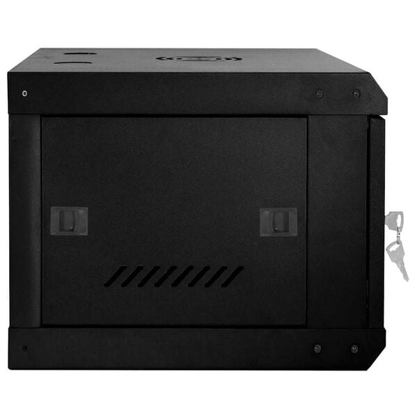 vidaXL Network Cabinet Black 23.62 x 13.78 x 11.02 in Steel