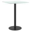 vidaXL Table Top White Tempered Glass Small Decorative Inlays