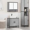 vidaXL Bathroom Furniture Set Grey Sonoma Engineered Wood Medium