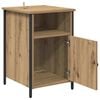 vidaXL Bedside Cabinet Artisan Oak 15.75 x 16.54 x 23.62 in