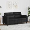 vidaXL 2-seater Sofa Black