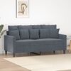 vidaXL 2-seater Sofa Dark Gray Velvet (100% polyester) Medium