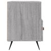 vidaXL TV Cabinet Grey Sonoma Engineered Wood, Iron Standard TV Cabinet