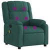 vidaXL Massage Recliner Chair Dark Green