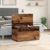 vidaXL Storage Chest Old Wood 33.1x16.5x18.1" Engineered Wood
