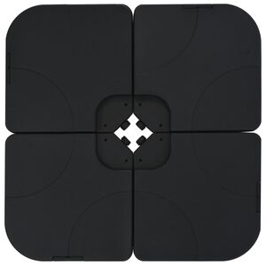 vidaXL Parasol Base Black Plastic 15.9 gal capacity