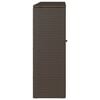 vidaXL Storage Cabinet with Door Brown 39.37 x 14.17 x 40.16 in Rattan