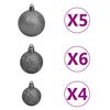 vidaXL Artificial Half Christmas Tree White PVC