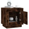 vidaXL Bedside Cabinet Set of 2 Smoked Oak Engineered Wood