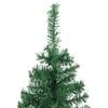 vidaXL Artificial Christmas Tree Green PVC, Steel Medium