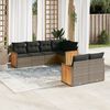 vidaXL Garden Sofa Set Grey, Dark Grey
