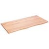 vidaXL Bathroom Countertop Light Brown 39.4"x19.7"x0.8" Treated Solid Wood