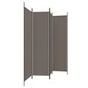 vidaXL 4-Panel Room Divider Anthracite 78.7"x78.7" Fabric