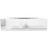 vidaXL Wash Basin with Overflow 23.6x18.1x6.3" Ceramic Silver