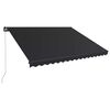 vidaXL Retractable Awning Anthracite, Gray