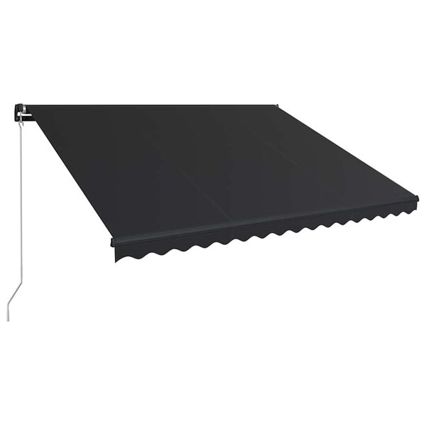 vidaXL Retractable Awning Anthracite, Gray