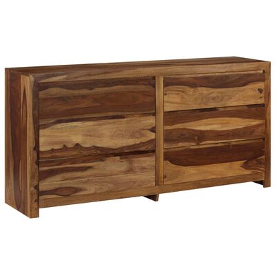 vidaXL Drawer Cabinet Solid Sheesham Wood 63"x15.7"x31.5"