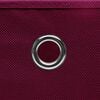 vidaXL Storage Box Set of 4 Dark Red Non-woven fabric (100% polyester)