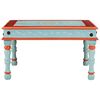 vidaXL Coffee Table Blue Hand Painted Solid Wood Mango