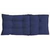 vidaXL Highback Chair Cushion Set of 6 Navy Blue Oxford Fabric