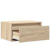 vidaXL Wall-mounted Bedside Cabinet Sonoma oak Engineered wood Medium