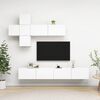 vidaXL TV Cabinet Set White Engineered wood Modular TV Cabinet Set