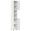 vidaXL Bathroom Tall Cabinet High gloss white 30 x 35 x 192 cm