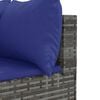 vidaXL Patio Lounge Set Set of 7 Gray